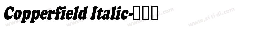 Copperfield Italic字体转换